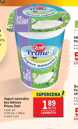 Makro Jogurt naturalny bez laktozy Primo Zott oferta