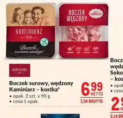 Makro Boczek surowy, wędzony Kaminiarzkostka oferta