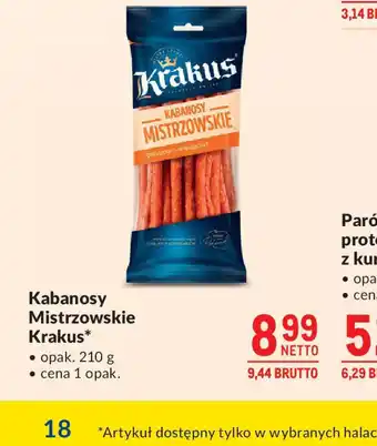 Makro Kabanosy Mistrzowskie Krakus oferta