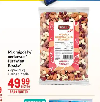 Makro Mix migdały/nerkowce/żurawina Kresto oferta