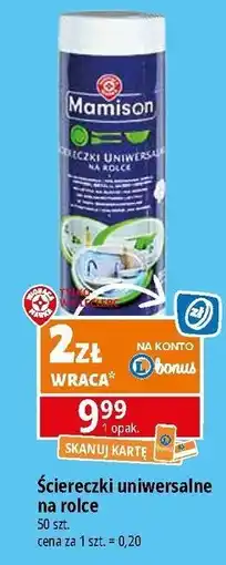 E.Leclerc Ściereczki uniwersalne na rolce Wiodąca Marka Mamison oferta