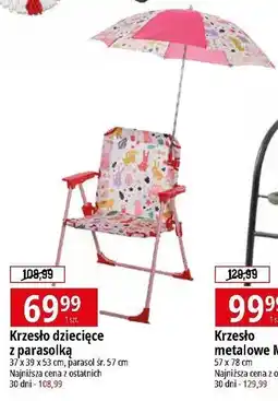 E.Leclerc Krzesło dziecięce z parasolką 37 x 39 53 cm oferta
