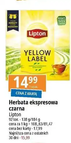 E.Leclerc Herbata Lipton Yellow Label Tea oferta