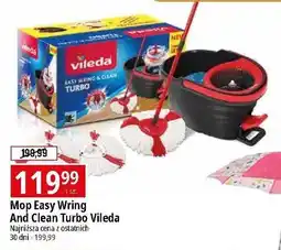 E.Leclerc Mop + wiadro z wyciskaczem turbo Vileda oferta