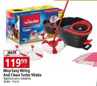E.Leclerc Mop + wiadro z wyciskaczem turbo Vileda oferta
