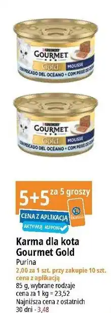 E.Leclerc Karma dla kota z tuńczykiem Purina Gourmet Gold oferta