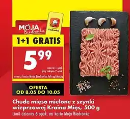 Biedronka Chude mięso mielone z szynki wieprzowej Kraina Mies , 500 g oferta