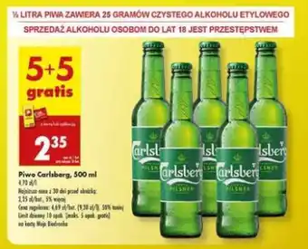 Biedronka Piwo Carlsberg 500 ml oferta