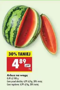 Biedronka Arbuz na wagę oferta