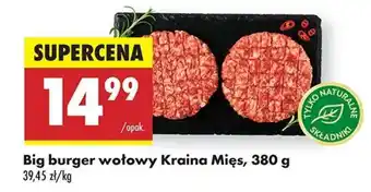 Biedronka Big burger wołowy Kraina Mięs, 380 g oferta