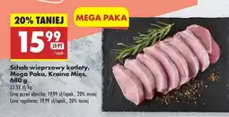Biedronka Schab wieprzowy kotlety, Mega Paka, Kraina Mięs, 680 g oferta