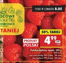 Biedronka Polska malina opak 125 g oferta