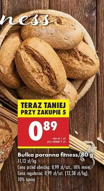 Biedronka bułka poranna fitness , 80 g oferta
