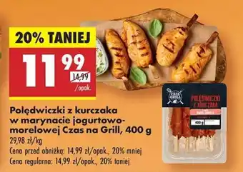 Biedronka Polędwiczki z kurczaka w marynacie jogurtowo morelowej Czas na Grill 400 g oferta
