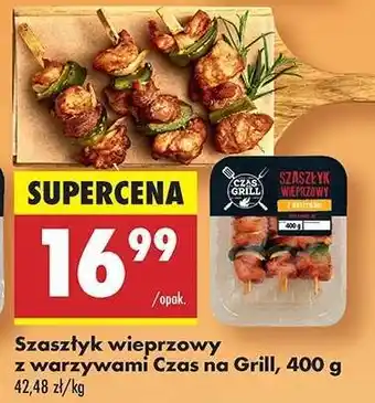 Biedronka Szaszłyk wieprzowy z warzywami Czas na Grill, 400 g oferta