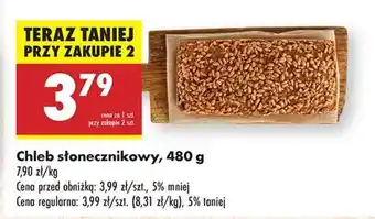 Biedronka Chleb słonecznikowy 480 g oferta