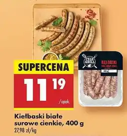 Biedronka Kiełbaski białe surowe cienkie, 400 g oferta