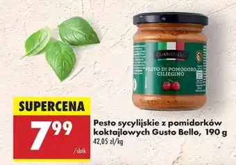 Biedronka Pesto sycylijskie z pomidorków koktajlowych Gusto Bello, 190 g oferta