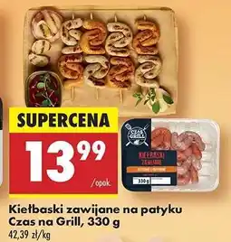 Biedronka Kiełbaski zawijane na patyku Czas na Grill 330 g oferta