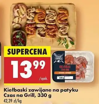 Biedronka Kiełbaski zawijane na patyku Czas na Grill 330 g oferta