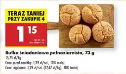 Biedronka Bułka śniadaniowa pełnoziarnista, 73 g oferta