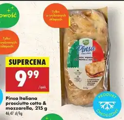 Biedronka Pinsa Italiana prosciutto cotto & mozzarella, 215 g oferta