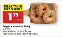Biedronka Bajgiel z ziarnami, 100 g oferta
