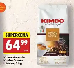 Biedronka Kawa ziarnista Kimbo Crema Intensa, 1 kg oferta