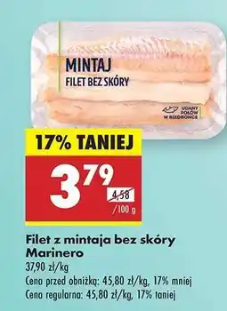 Biedronka Filet z mintaja bez skóry Marinero oferta