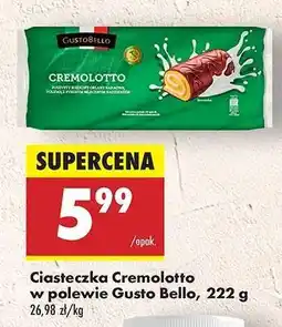 Biedronka Ciasteczka Cremolotto w polewie Gusto Bello, 222 g oferta