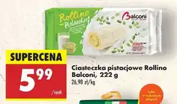 Biedronka Ciasteczka pistacjowe Rollino Balconi, 222 g oferta