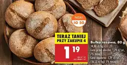 Biedronka Bułka razowa 80 g oferta