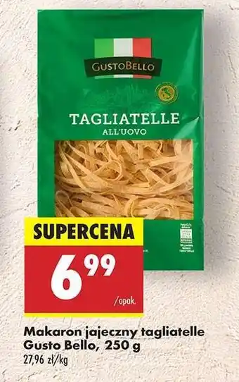 Biedronka Makaron jajeczny tagliatelle Gusto Bello, 250 g oferta