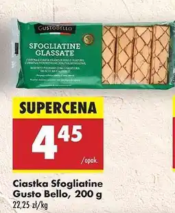Biedronka Ciastka Sfogliatine Gusto Bello, 200 g oferta