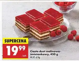 Biedronka Ciasto duet malinowo-śmietankowy, 450 g oferta