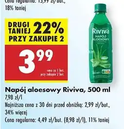Biedronka Napój aloesowy Riviva, 500 ml oferta