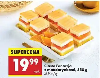 Biedronka Ciasto Fantazja z mandarynkami 550 g oferta