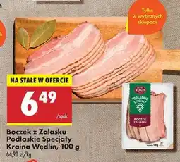 Biedronka Boczek z Zalasku Podlaskie Specjały Kraina Wędlin, 100 g oferta