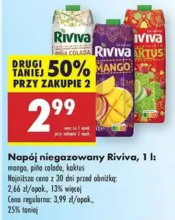 Biedronka Napój niegazowany Riviva, 1 l oferta