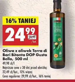 Biedronka Oliwa z oliwek Terra di Bari Bitonto DOP Gusto Bello, 500 ml oferta