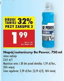 Biedronka Napój izotoniczny Be Power 750 ml oferta
