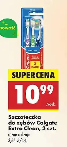 Biedronka Szczoteczka do zębów Colgate Extra Clean, 3 szt oferta