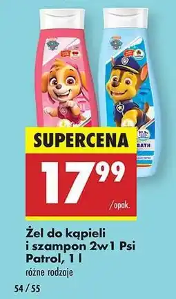 Biedronka Żel do kąpieli i szampon 2w1 Psi Patrol, 1 l oferta
