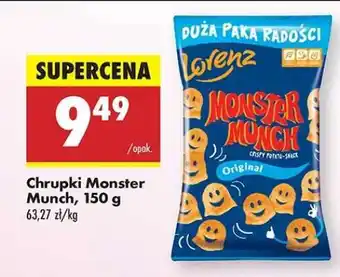 Biedronka Chrupki Monster Munch, 150 g oferta