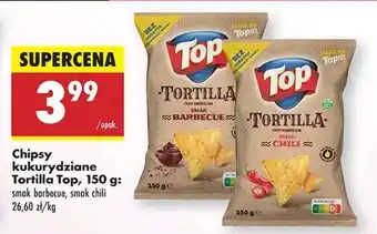 Biedronka Chipsy kukurydziane Tortilla TOP, 150 g oferta
