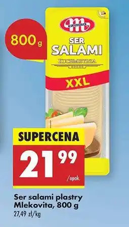Biedronka Ser salami plastry Mlekovita, 800 g oferta