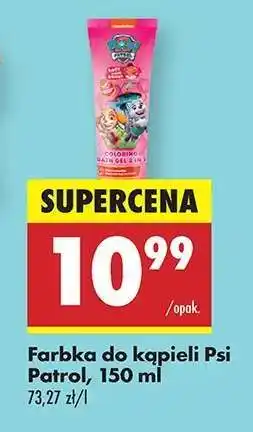 Biedronka Farbka do kąpieli Psi Patrol, 150 ml oferta