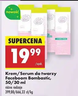 Biedronka Krem/Serum do twarzy Faceboom Bombastic, 50/30 ml oferta