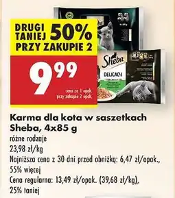 Biedronka Karma dla kota w saszetkach Sheba , 4x85 g oferta