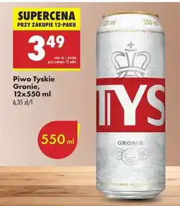 Biedronka Piwo Tyskie Gronie 12x550 ml oferta